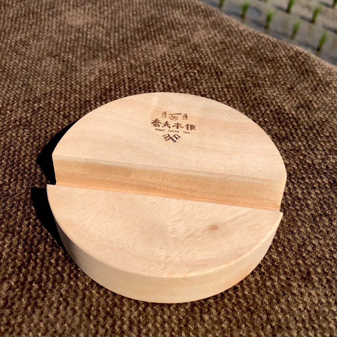 樟木圓形香氛手機座