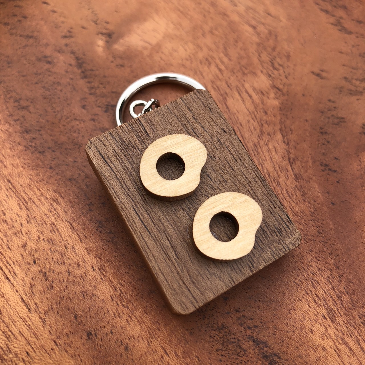 雙蛋不二鑰匙圈