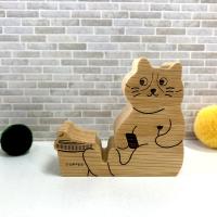 咖啡館貓厚片手機座